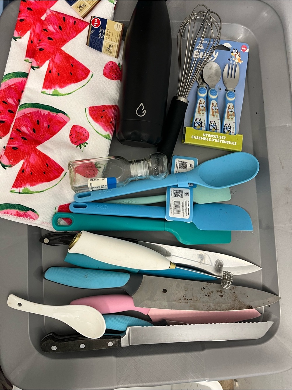 Assorted Home Kitchen Utensil Set - Blue & Pink